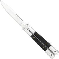 Best Value Heavy Duty Charcoal Grill Black Butterfly Knife Plain Blade Drop Point