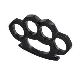 Black 3 Inch Brass Knuckles Belt Buckle Paperweight