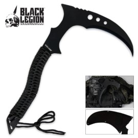 Black Legion Warrior Kama Scythe Karambit Knife