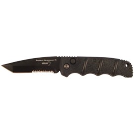 Boker Kalashnikov 74 Black Automatic Knife Black Tanto Serrated