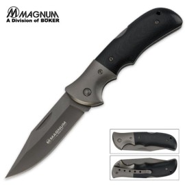 Boker Magnum Gray Eminence Folder Pocket Knife