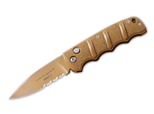 Boker Plus Automat Kalashnikov 74 Non Automatic Knife Beige D2 Serrated