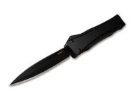 Boker Plus Lhotak Eagle Dagger Black D2 Black Aluminum Double Action D/A OTF Automatic 06EX222