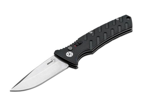 Boker Plus Strike Black Automatic Knife D2 Drop Point