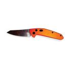 CNC Precision Orange Tactical Side Opening Automatic Knife Polished Sheepsfoot