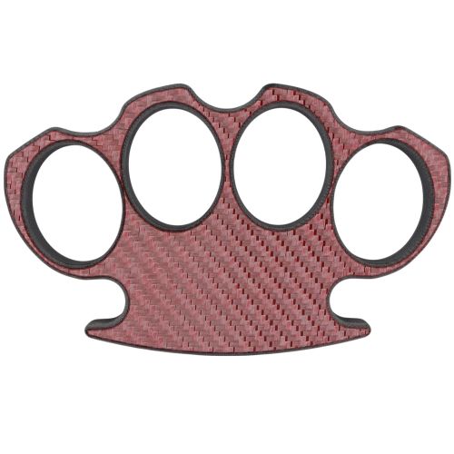 Carbon Fiber Brass Knuckle Paperweight Pink