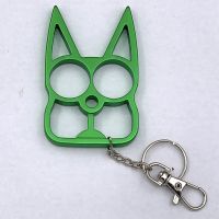 Cat Knuckle Keychain Weapon Green