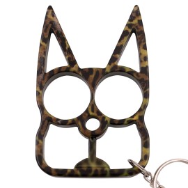 Cat Knuckle Keychain Weapon Leopard Skin 2