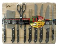 Chef Valley 11 Piece Cutting Board Cutlery Set