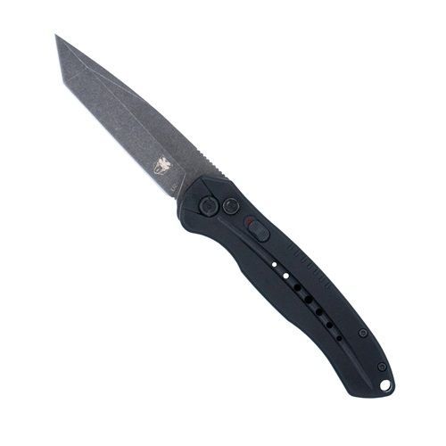 CobraTec Black Diablo Auto, 3.5" D2 Tanto Blade, G10 Handle