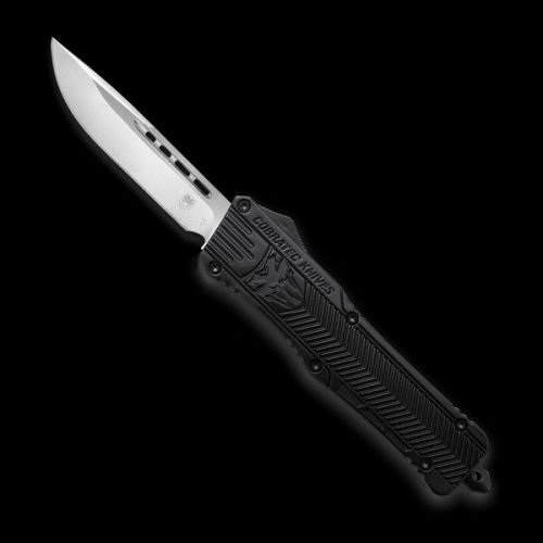 CobraTec CTK-1 D/A OTF Auto, 3.75" D2 Drop Blade, Aluminum Handle Black