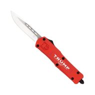 CobraTec FS-3 Red Trump Auto, 3.00" D2 Drop Blade, Aluminum Handle