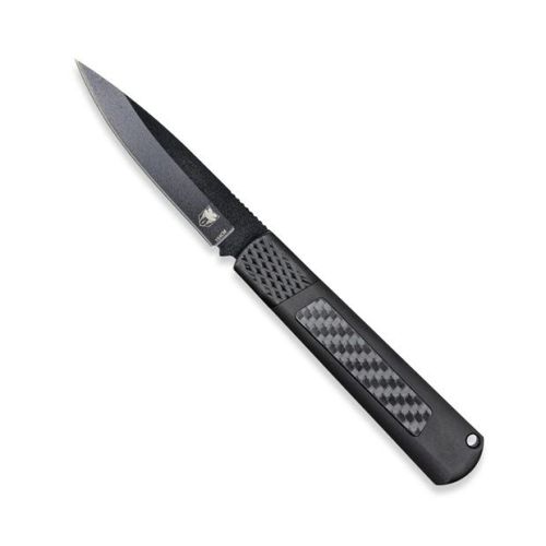 CobraTec Gideon Hidden Release Automatic Knife Black with Carbon Fiber