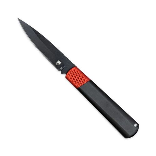 CobraTec Gideon Hidden Release Automatic Knife Black with Red Bolster
