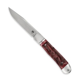 CobraTec Trapper Hidden Release Automatic Knife Red Bone