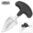 Combat Commander Mini Palm Push Dagger Satin Serrated