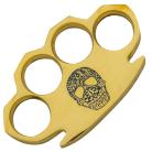 Dalton 10 OZ Brass Knuckles Buckle Paperweight - Skull Blue