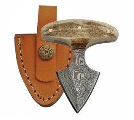 Rite Edge Damascus Push Dagger Bone Handle