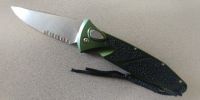 Cobra Green Side Opening Automatic Knife Serrated (7.8" Overall)