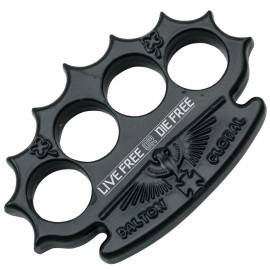 Dalton Global Black Live Free or Die Free Brass Knuckle Paperweight