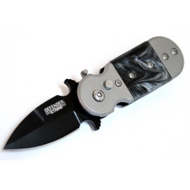 Defender Xtreme Mini Automatic Knife Black Marble Bayo