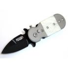 Defender Xtreme Mini Automatic Knife White Marble Bayo