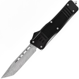 Delta Force Black OTF Autoswitch Knife Tanto Switchblade