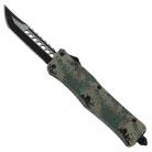 Delta Force OTF Digi Camo Automatic Knife Black Drop Point