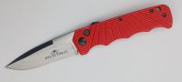Delta Force Red Side Opening Automatic Knife Satin Drop Point