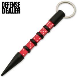 Dice Red Self Defense Black Keychain Kubaton