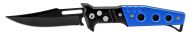 Dynamic 8" Blue Automatic Knife Black Drop Point
