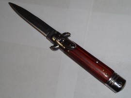 Rosewood Lever Lock Automatic Knife Bayo