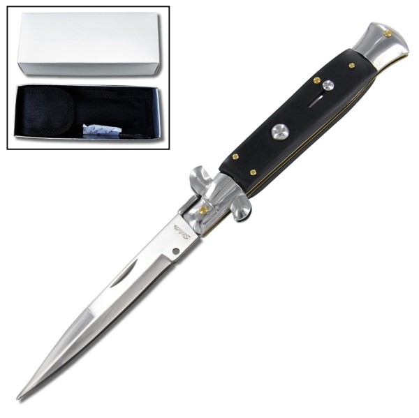 Black Switchblade Stiletto Automatic Knife 5397