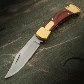 Executive Office Automatic Brown Pocket Knife