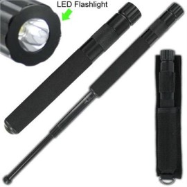 Expandable Foam Grip Flashlight Police Baton 21 inch