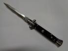 Frank B 9 Inch Italian Stiletto Automatic Knife Black Kriss