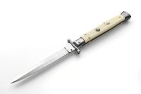 Frank Beltrame 11" Swinguard Stiletto Automatic Knife Imitation Ivory Dagger 