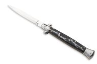 Frank Beltrame 11" Imitation Horn Stiletto Automatic Knife Polished Dagger