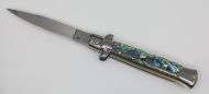 Frank Beltrame 8" Abalone Stiletto Automatic Knife Swedge