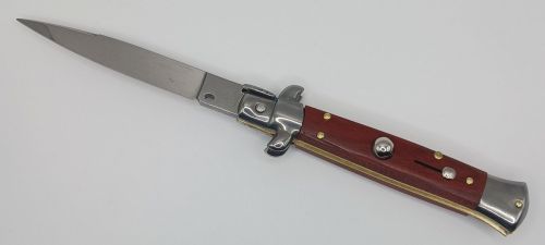 Frank Beltrame 8" Hearth Wood Stiletto Automatic Knife Swedge