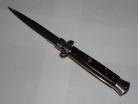 Frank Beltrame 9" Ebony Wood Stiletto Automatic Knife Bayo