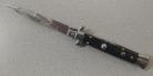 Frank Beltrame 9" Italian Switchblade Stiletto Dark Horn Bayo Automatic Knife