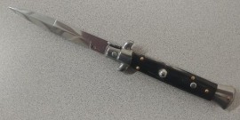 Frank Beltrame 9 Inch Dark Horn Stiletto Automatic Knife Bayonet