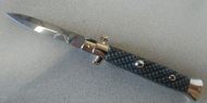 Frank Beltrame 9" Stiletto Kevlar Automatic Knife Satin Bayo