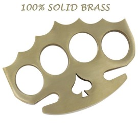 Game Marathon 100% Pure Brass Knuckle Paper Weight Accessory