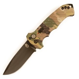 Gerber 06 Automatic Knife Camo Black Drop Point