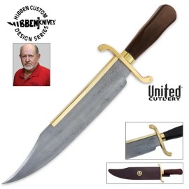 Gil Hibben Old West Bowie Knife Damascus