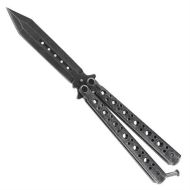 Gladiator Stonewash Balisong Butterfly Knife Tanto Dagger