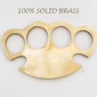 Hard Stop Four Finger Paperweight 100% Brass Knuckle