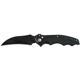 Hawkbill Blade Automatic Knife - All Black